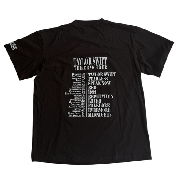 Taylor Swift The Eras Tour Graphic T-Shirt Tee Black Sz XL Casual Concept Shirt - Picture 2 of 6
